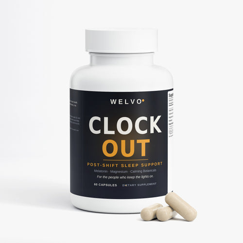 Welvo Clock Out — Sleep Support for Night-Shift Workers