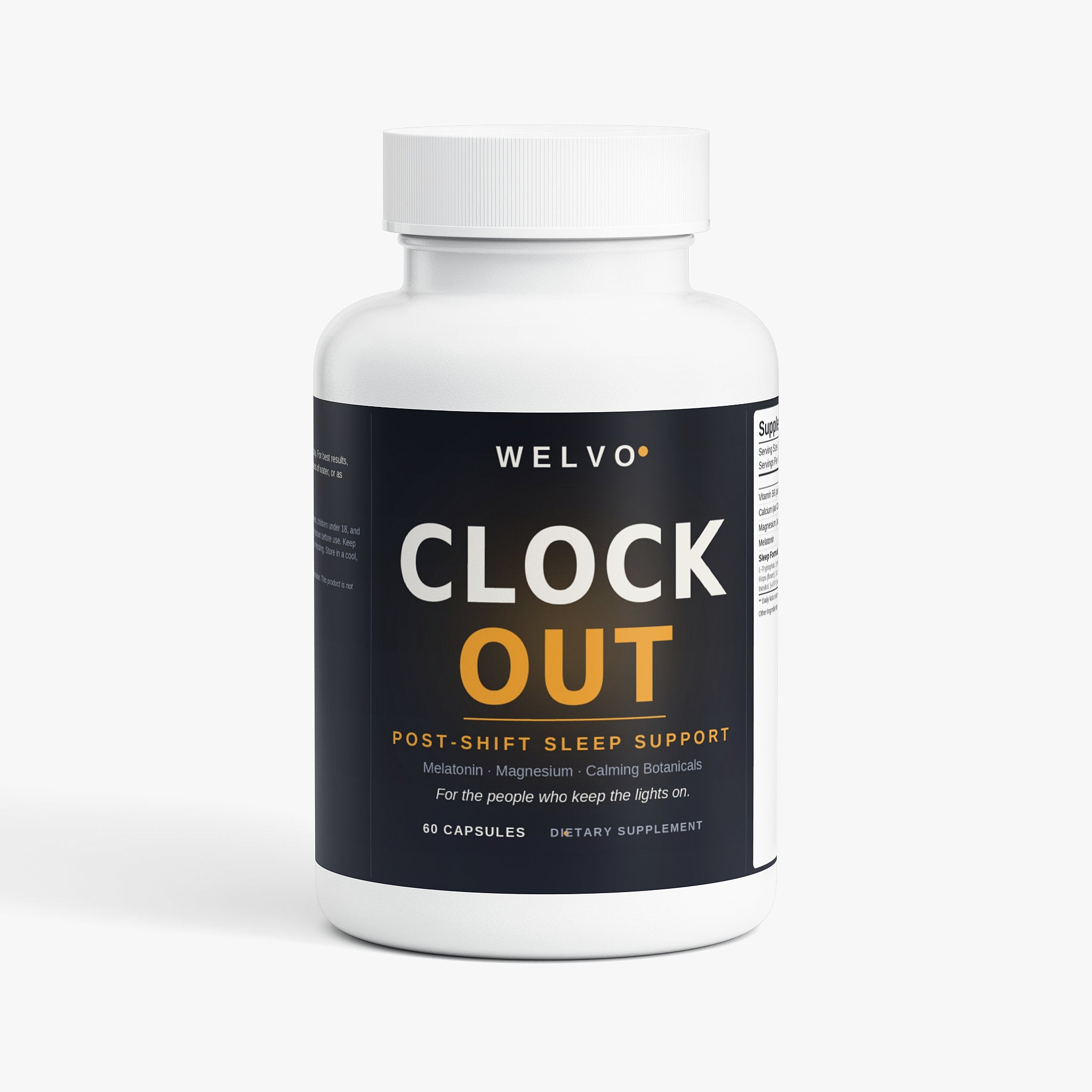 Welvo Clock Out — Sleep Support for Night-Shift Workers