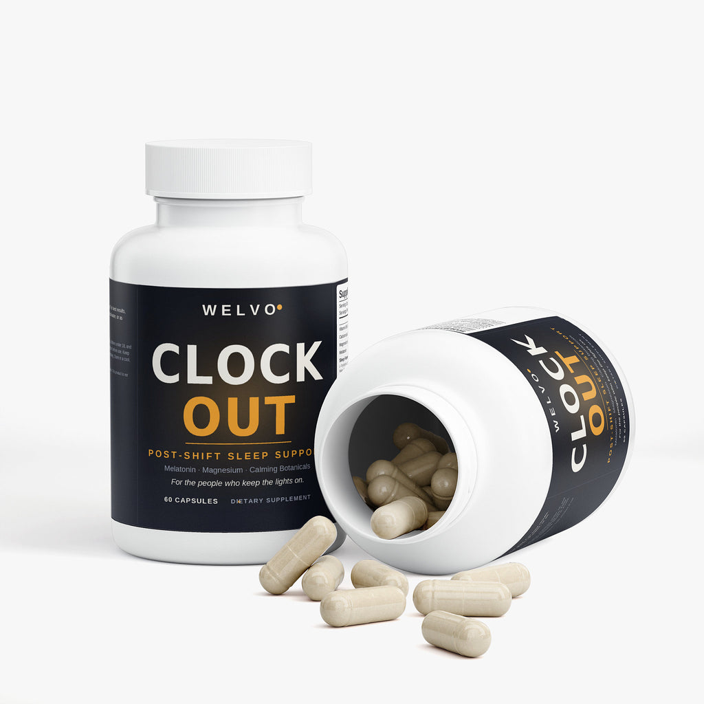 Welvo Clock Out — Sleep Support for Night-Shift Workers