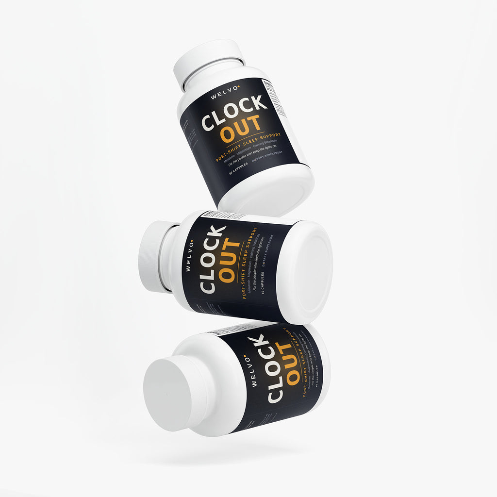 Welvo Clock Out — Sleep Support for Night-Shift Workers